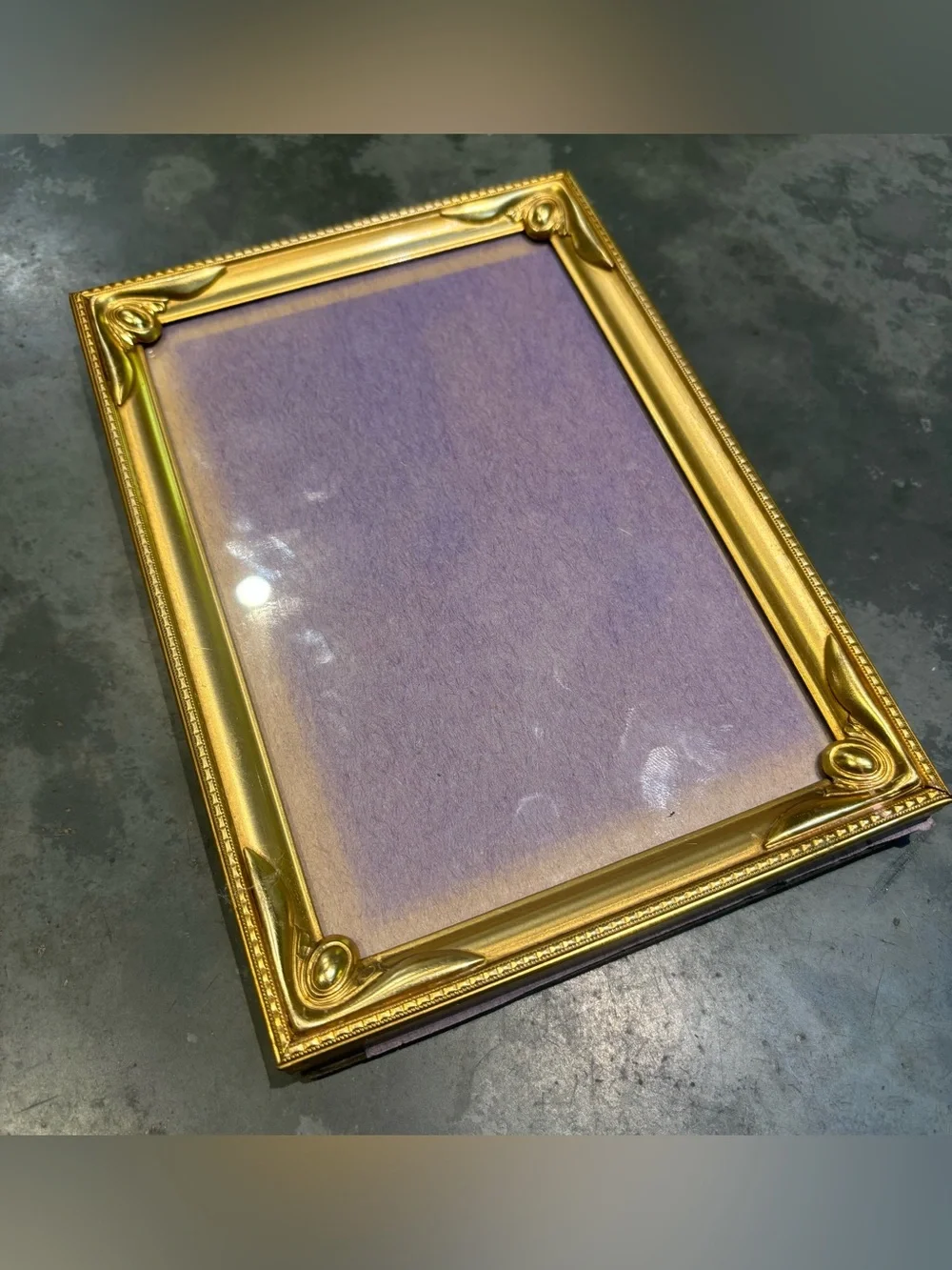 Vintage Gold Metal Picture Frame